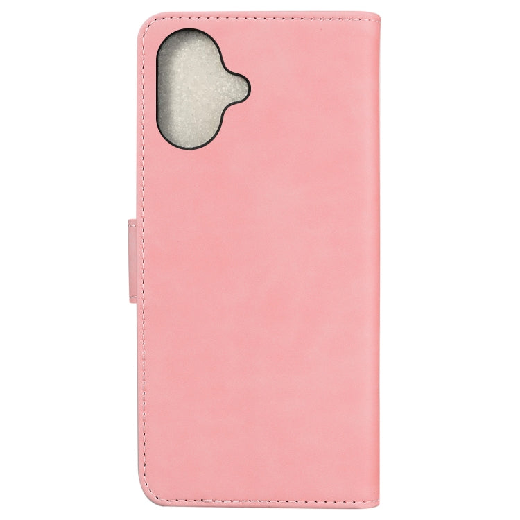 For iPhone 16 Skin Feel Pure Color Flip Leather Phone Case