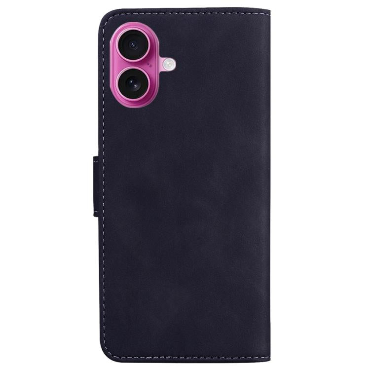 For iPhone 17 Skin Feel Pure Color Flip Leather Phone Case