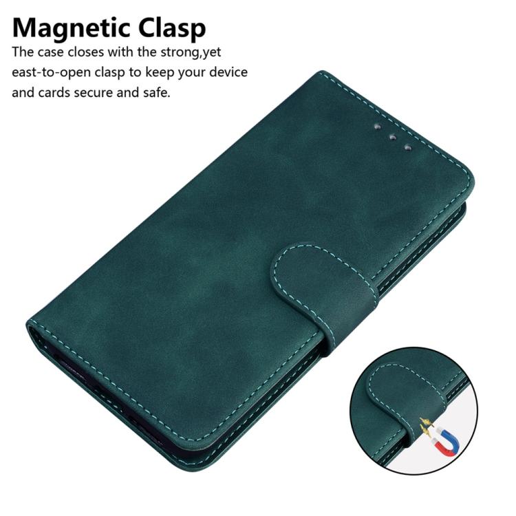 For iPhone Air Skin Feel Pure Color Flip Leather Phone Case