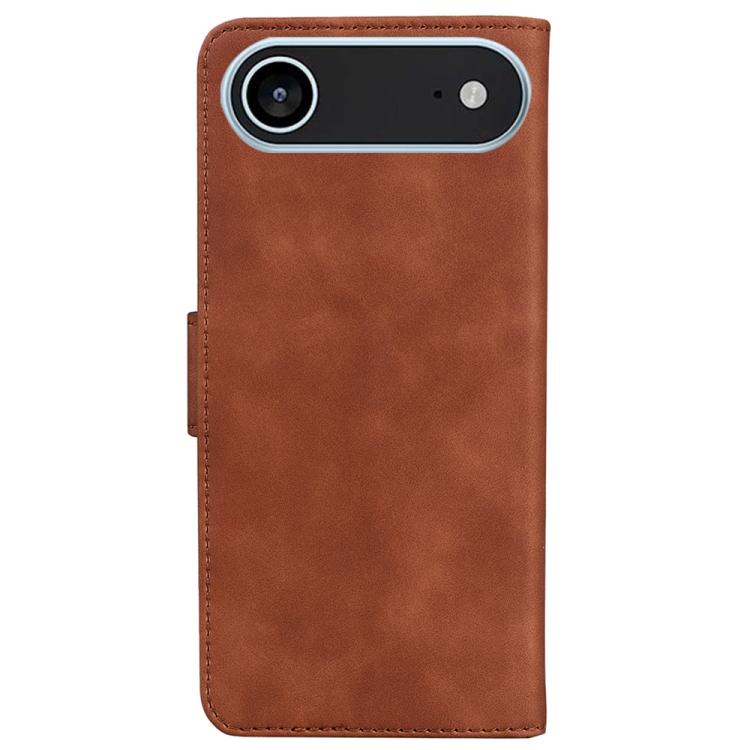 For iPhone Air Skin Feel Pure Color Flip Leather Phone Case