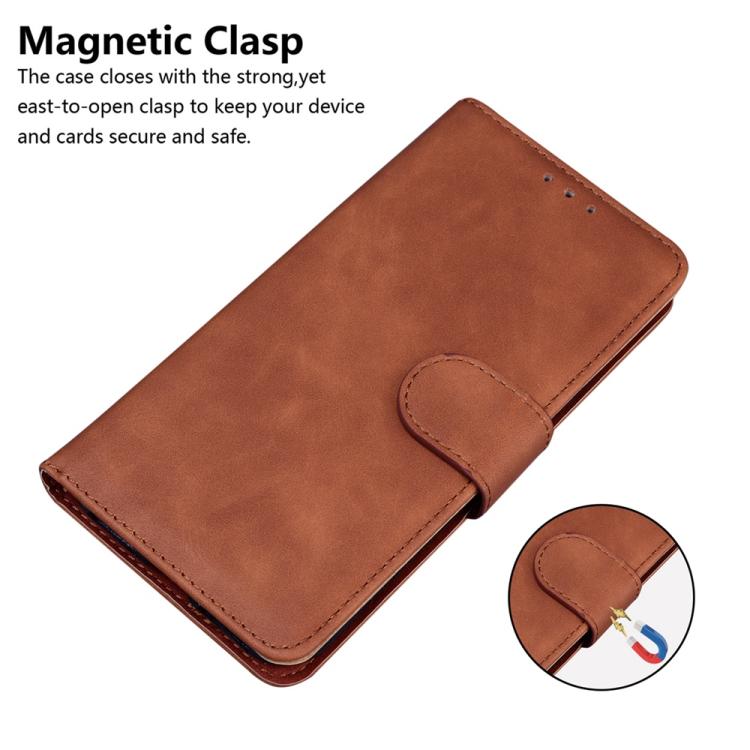 For iPhone Air Skin Feel Pure Color Flip Leather Phone Case
