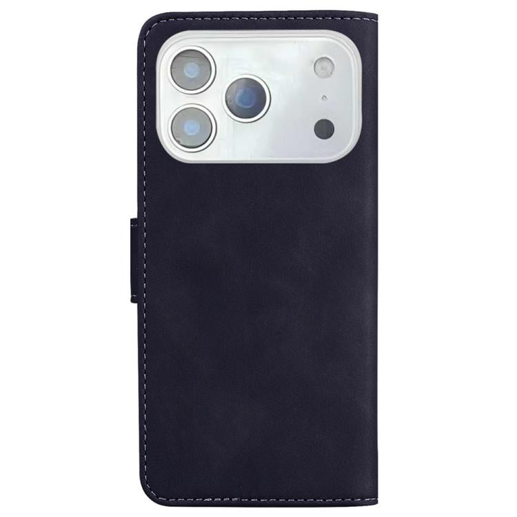 For iPhone 17 Pro Skin Feel Pure Color Flip Leather Phone Case