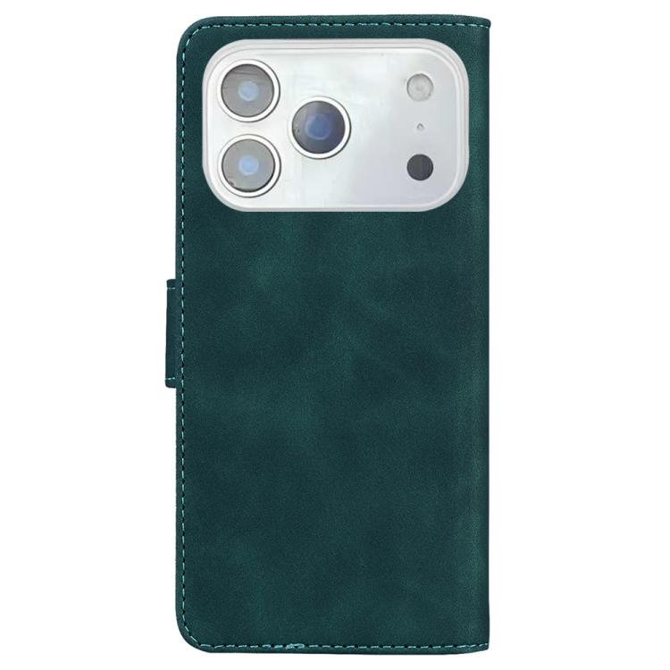 For iPhone 17 Pro Max Skin Feel Pure Color Flip Leather Phone Case