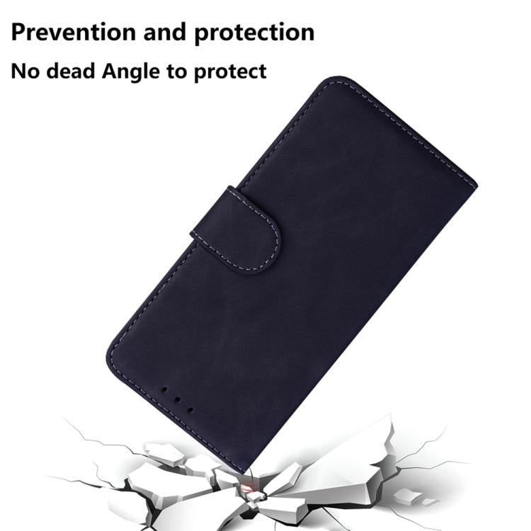 For iPhone 17 Pro Max Skin Feel Pure Color Flip Leather Phone Case