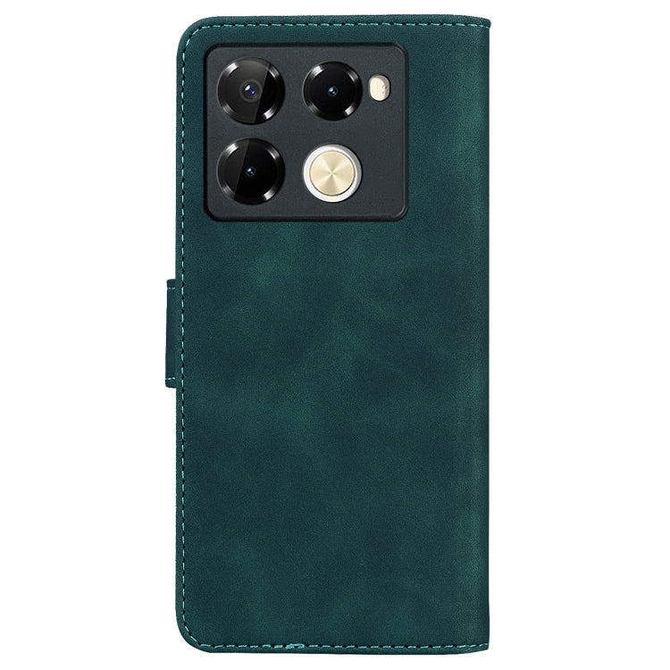 For Infinix Note 40 Pro 4G / 5G Skin Feel Pure Color Flip Leather Phone Case