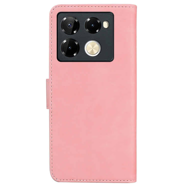 For Infinix Note 40 Pro+ 5G Skin Feel Pure Color Flip Leather Phone Case
