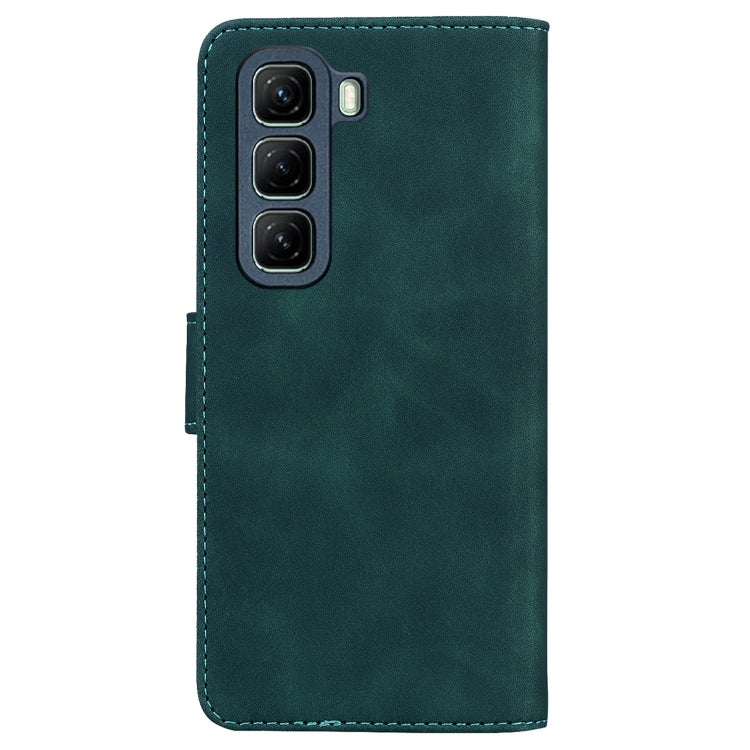For Infinix Hot 50 4G Skin Feel Pure Color Flip Leather Phone Case
