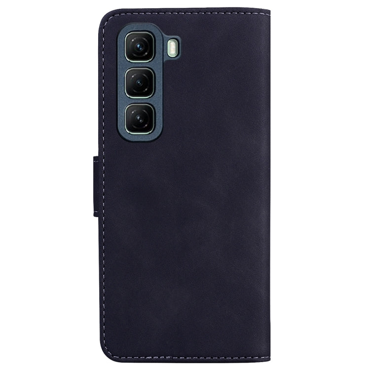 For Infinix Hot 50 4G Skin Feel Pure Color Flip Leather Phone Case