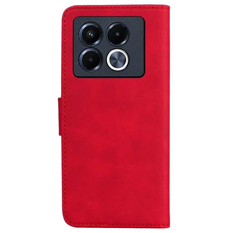 For Infinix Note 40 5G Skin Feel Pure Color Flip Leather Phone Case