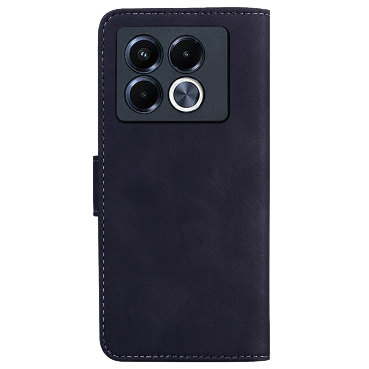 For Infinix Note 40 5G Skin Feel Pure Color Flip Leather Phone Case