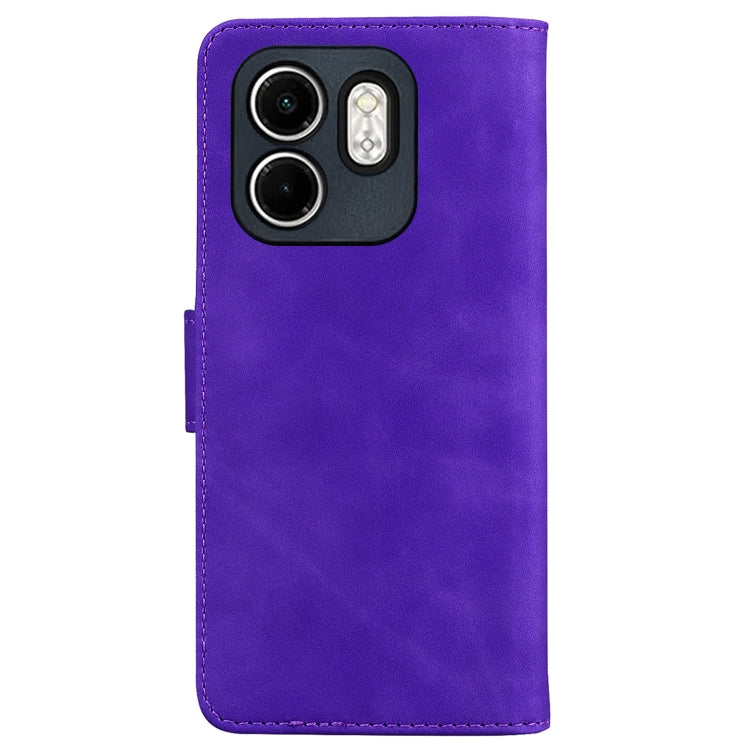 For Infinix Hot 50i / Smart 9 Skin Feel Pure Color Flip Leather Phone Case