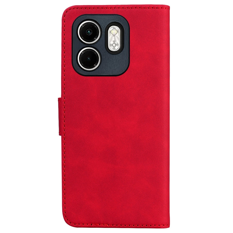 For Infinix Hot 50i / Smart 9 Skin Feel Pure Color Flip Leather Phone Case