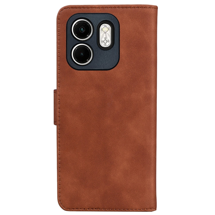 For Infinix Hot 50i / Smart 9 Skin Feel Pure Color Flip Leather Phone Case