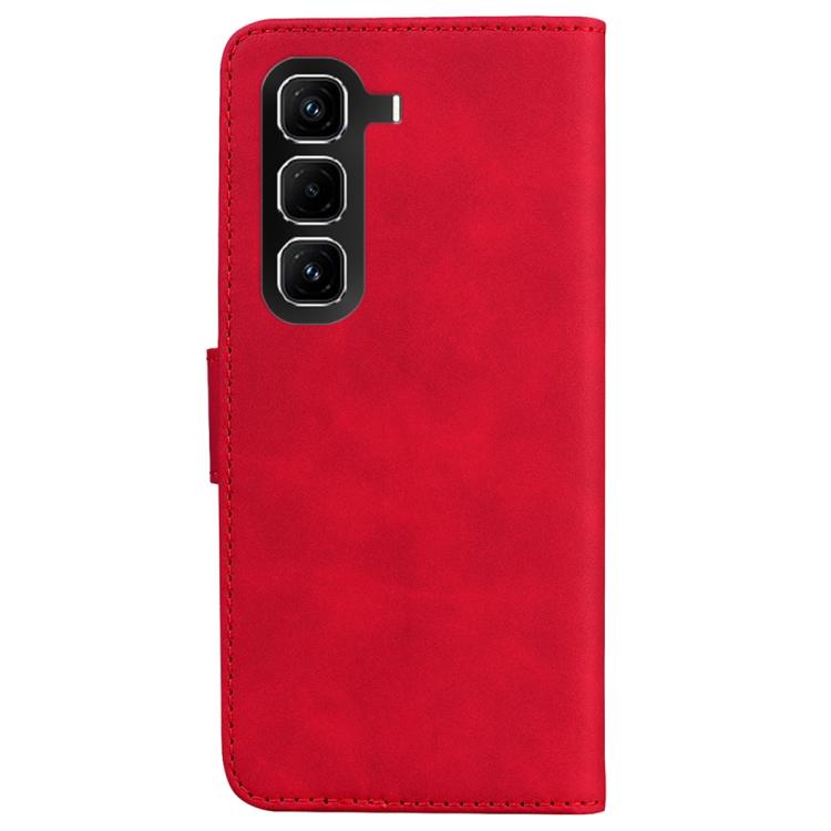 For Infinix Hot 50 Pro 4G Skin Feel Pure Color Flip Leather Phone Case