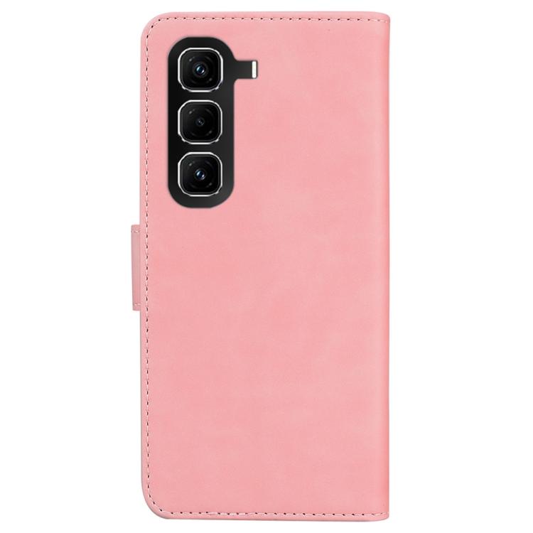 For Infinix Hot 50 Pro 4G Skin Feel Pure Color Flip Leather Phone Case