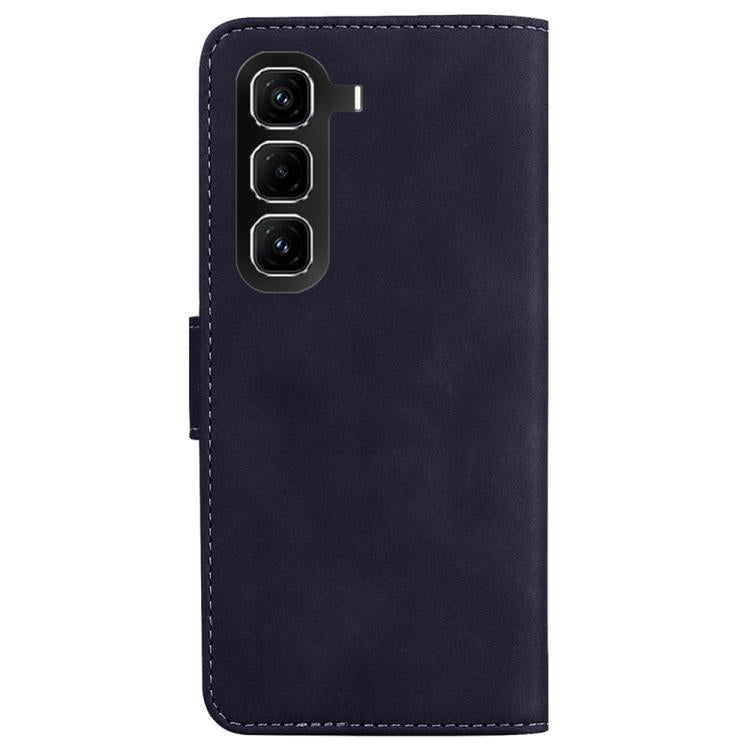 For Infinix Hot 50 Pro 4G Skin Feel Pure Color Flip Leather Phone Case