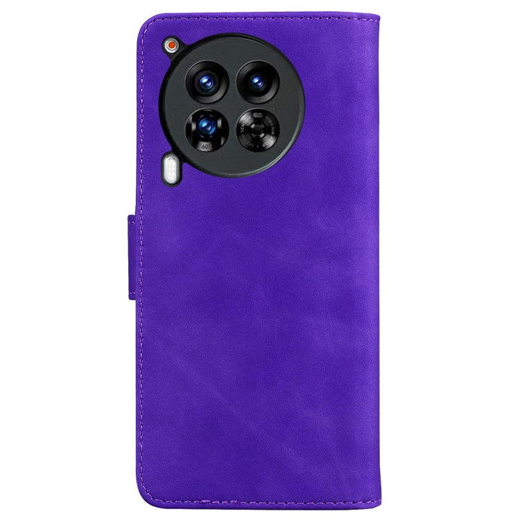 For Tecno Camon 30 Premier 5G Skin Feel Pure Color Flip Leather Phone Case