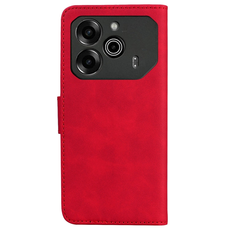For Tecno Pova 6 5G / 6 Pro 5G Skin Feel Pure Color Flip Leather Phone Case