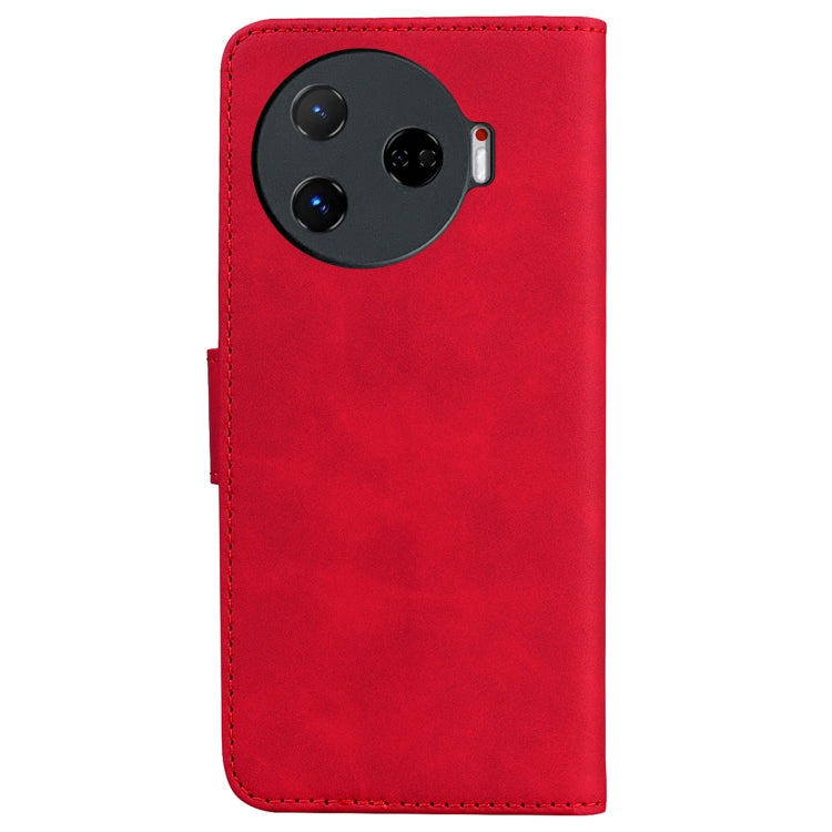 For Tecno Camon 30 Pro 5G / CL8 Skin Feel Pure Color Flip Leather Phone Case