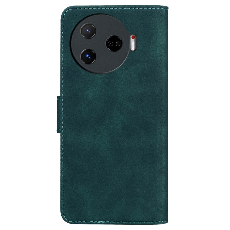 For Tecno Camon 30 Pro 5G / CL8 Skin Feel Pure Color Flip Leather Phone Case