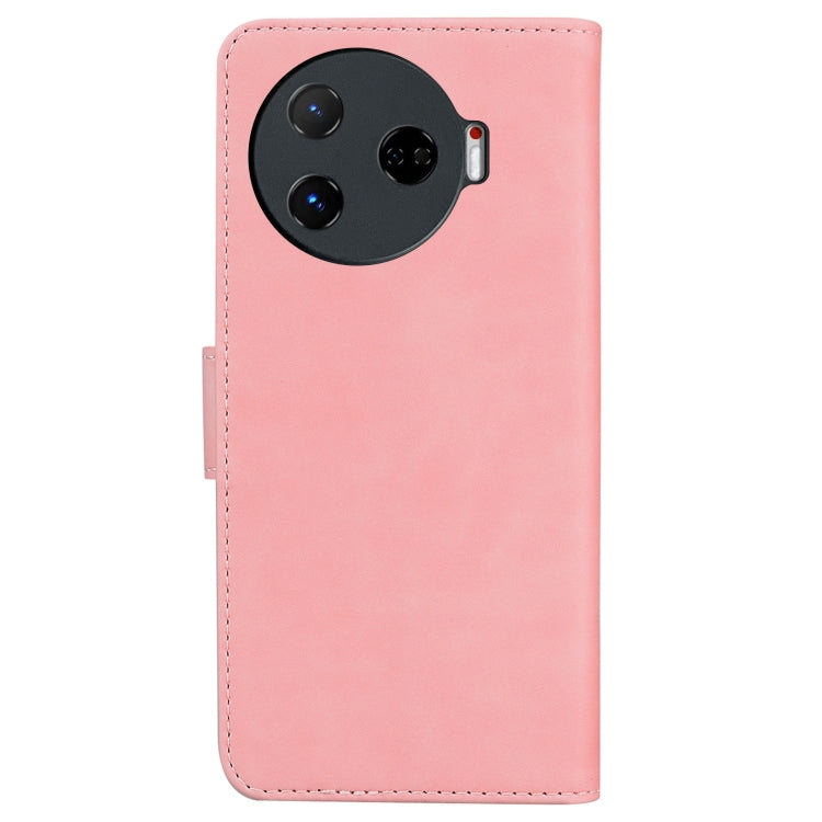 For Tecno Camon 30 Pro 5G / CL8 Skin Feel Pure Color Flip Leather Phone Case