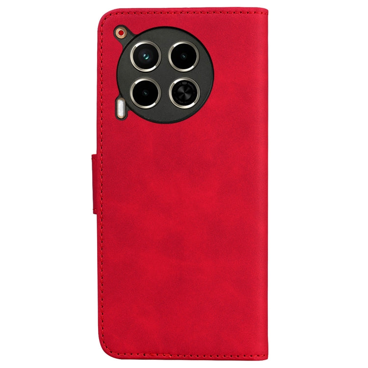 For Tecno Camon 30 4G / 5G / CL6 / CL7 Skin Feel Pure Color Flip Leather Phone Case