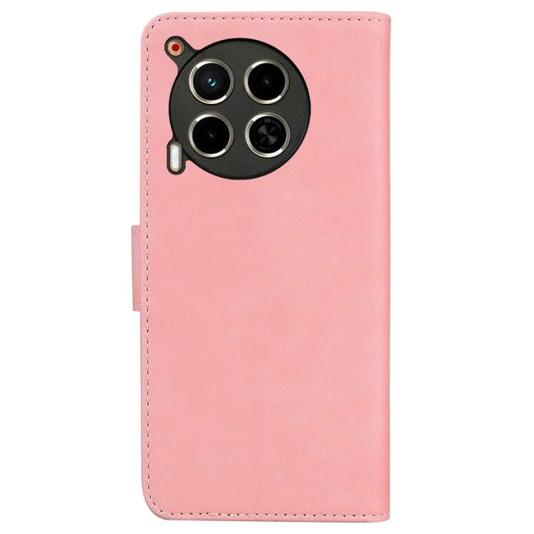 For Tecno Camon 30 4G / 5G / CL6 / CL7 Skin Feel Pure Color Flip Leather Phone Case