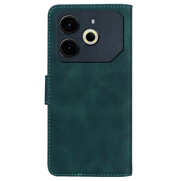 For Tecno Pova 6 Neo Skin Feel Pure Color Flip Leather Phone Case