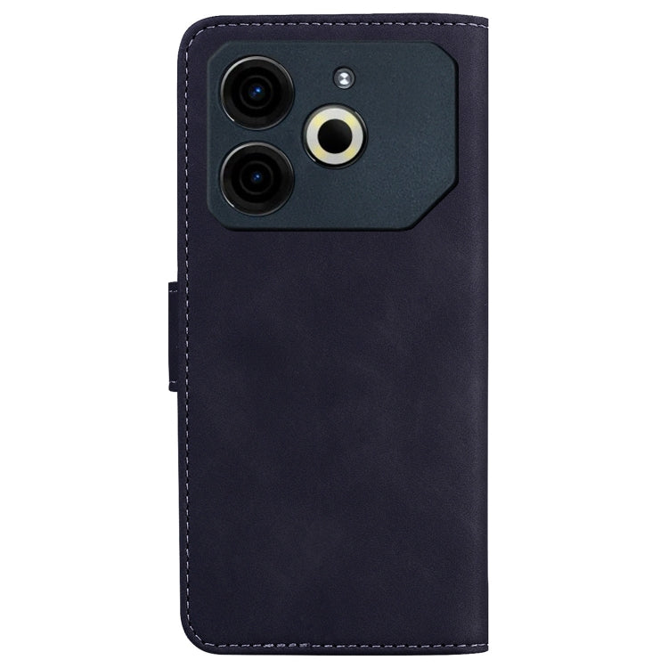 For Tecno Pova 6 Neo Skin Feel Pure Color Flip Leather Phone Case