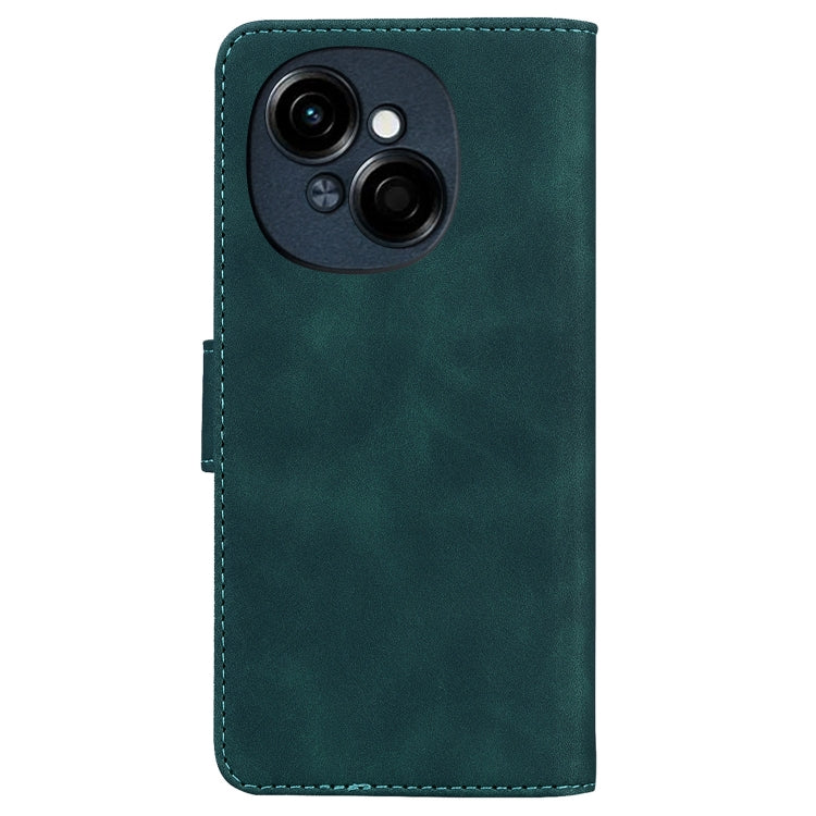 For Tecno Spark Go 1 / Pop 9 Pro Skin Feel Pure Color Flip Leather Phone Case