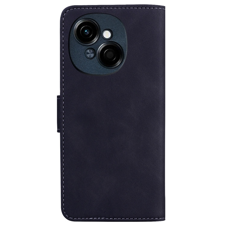 For Tecno Spark Go 1 / Pop 9 Pro Skin Feel Pure Color Flip Leather Phone Case