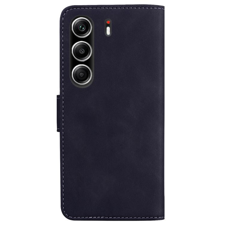 For Tecno Camon 40 Pro 4G Skin Feel Pure Color Flip Leather Phone Case