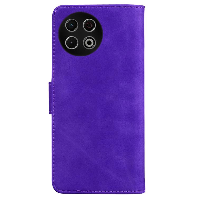 For Tecno Spark 30 Pro Skin Feel Pure Color Flip Leather Phone Case