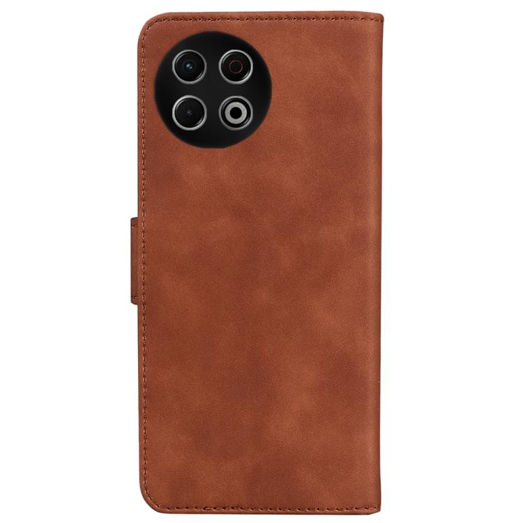 For Tecno Spark 30 Pro Skin Feel Pure Color Flip Leather Phone Case