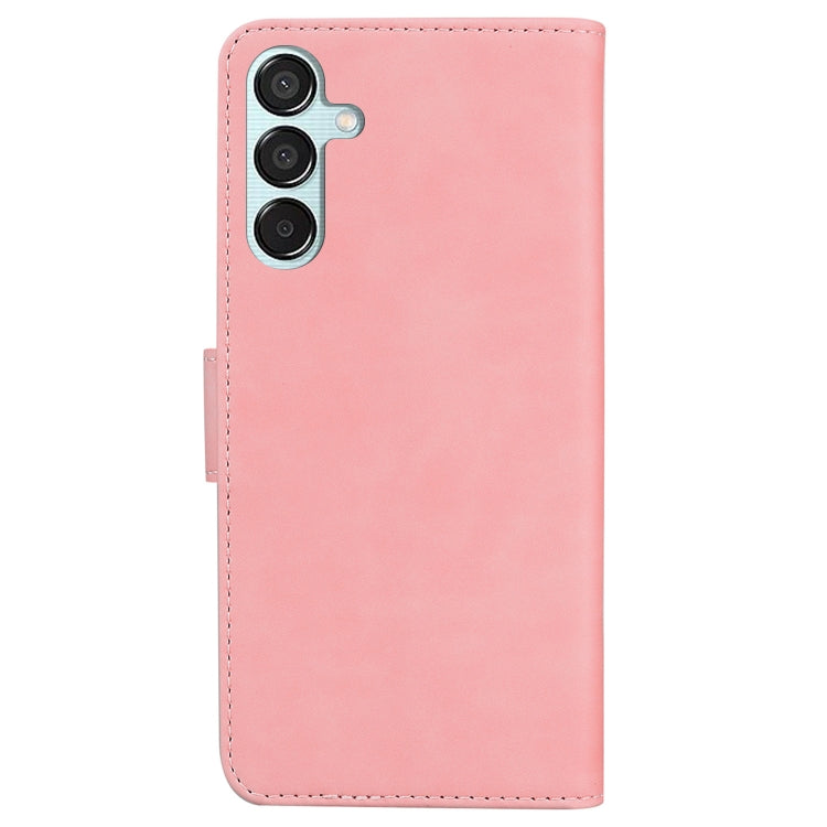 For Samsung Galaxy M15/F15 Skin Feel Pure Color Flip Leather Phone Case