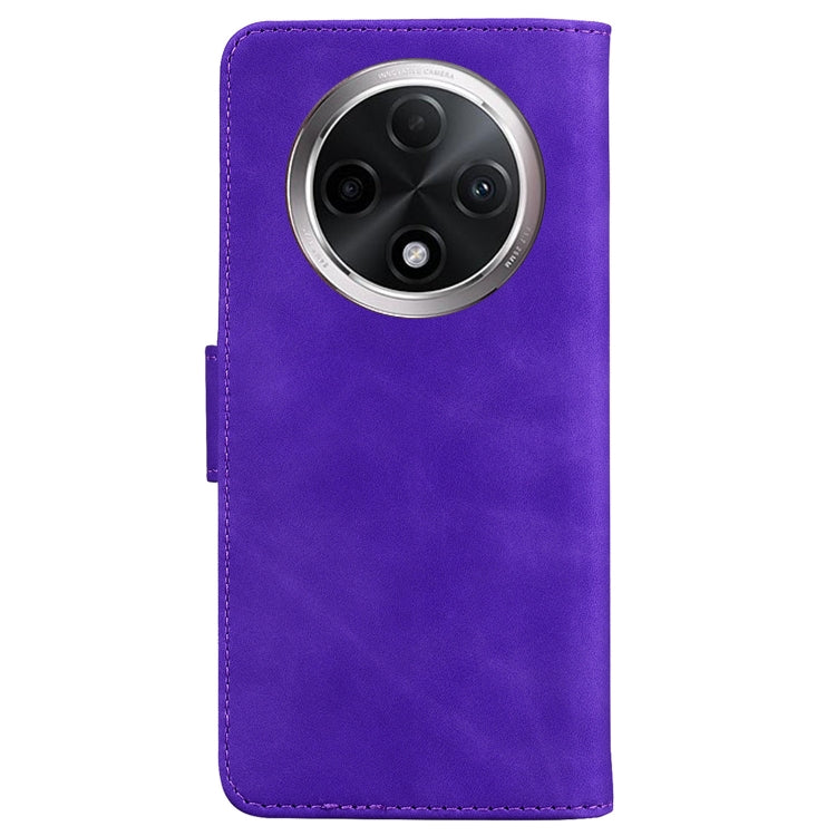 For OPPO A3 Pro 5G Skin Feel Pure Color Flip Leather Phone Case