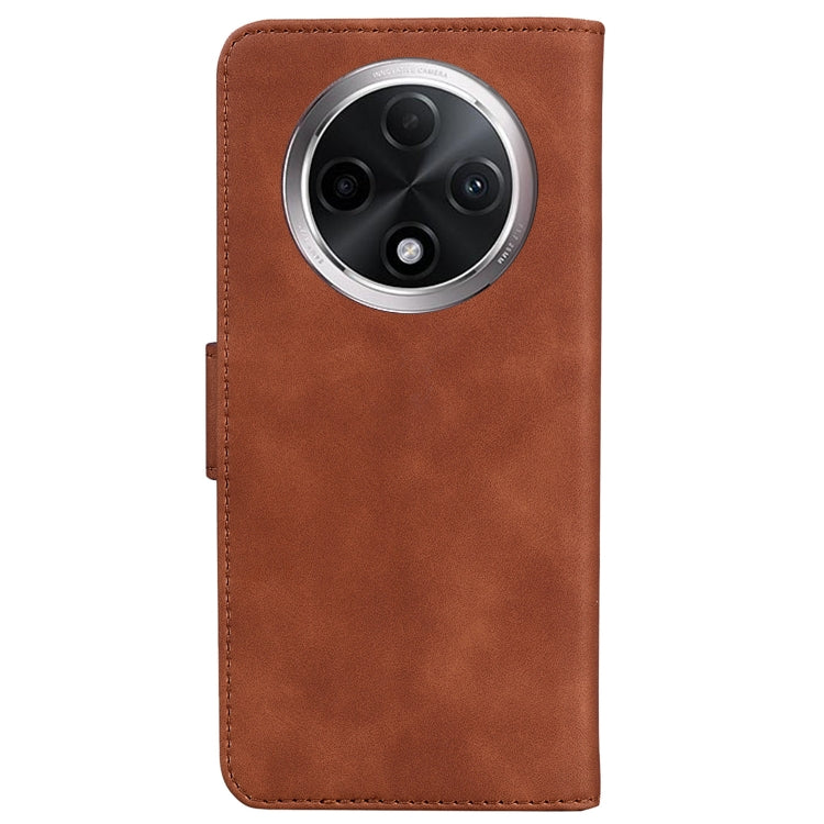 For OPPO A3 Pro 5G Skin Feel Pure Color Flip Leather Phone Case