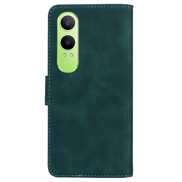 For OPPO K12x Skin Feel Pure Color Flip Leather Phone Case