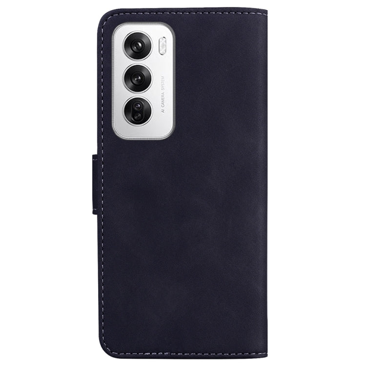 For OPPO Reno12 5G Global Skin Feel Pure Color Flip Leather Phone Case