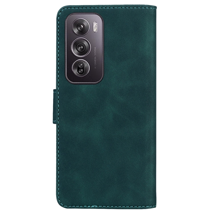For OPPO Reno12 Pro 5G Global Skin Feel Pure Color Flip Leather Phone Case