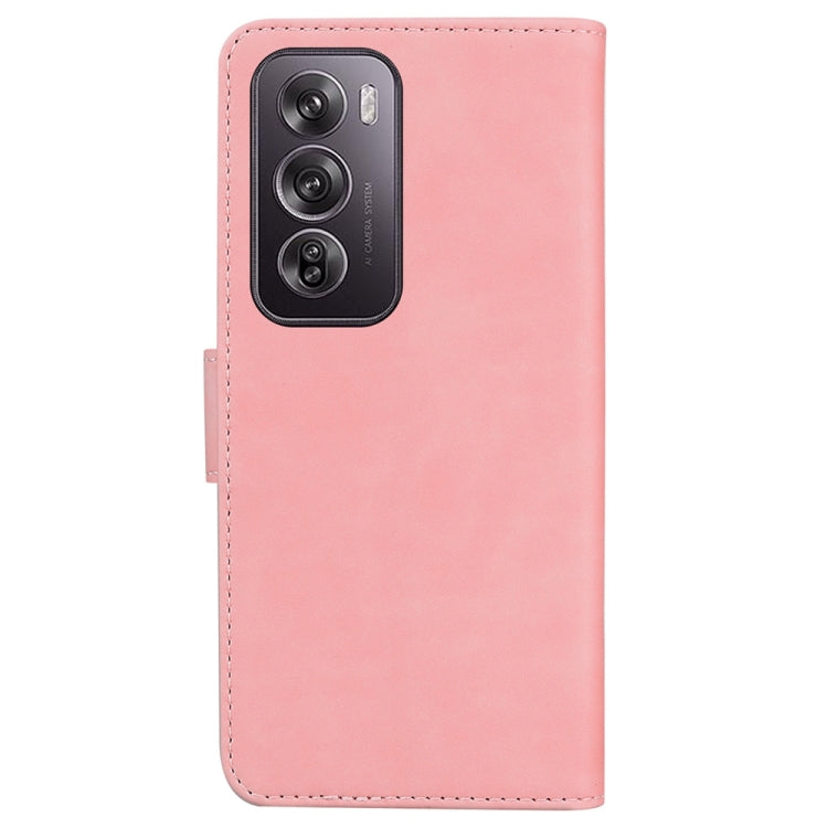 For OPPO Reno12 Pro 5G Global Skin Feel Pure Color Flip Leather Phone Case