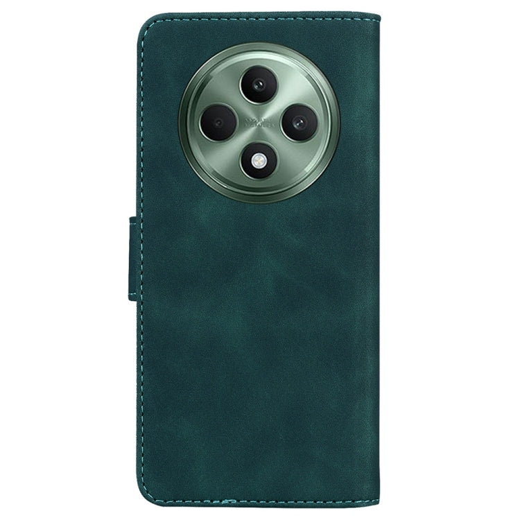 For OPPO Reno12 F 5G Skin Feel Pure Color Flip Leather Phone Case