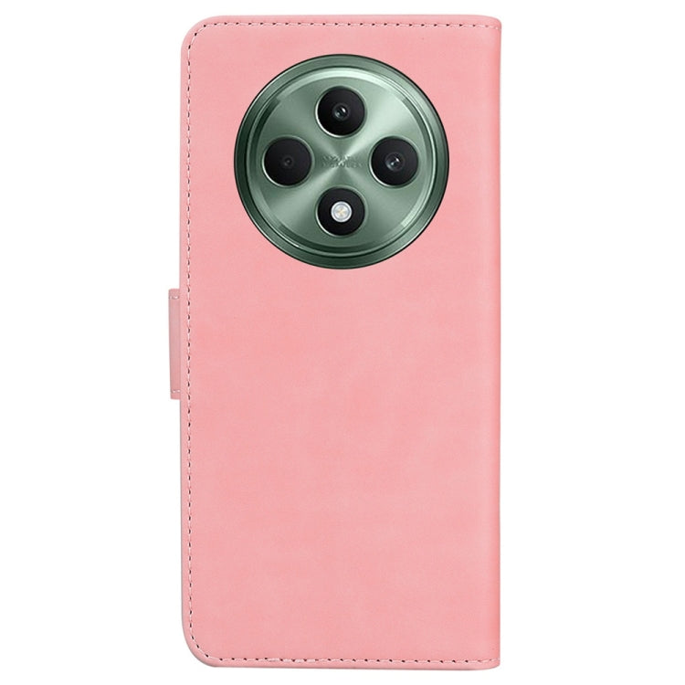 For OPPO Reno12 F 5G Skin Feel Pure Color Flip Leather Phone Case