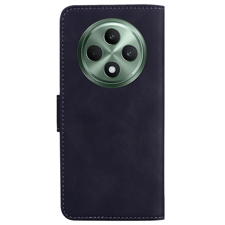 For OPPO Reno12 F 5G Skin Feel Pure Color Flip Leather Phone Case