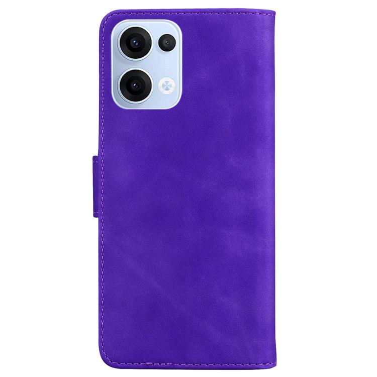 For OPPO Reno13 Global Skin Feel Pure Color Flip Leather Phone Case