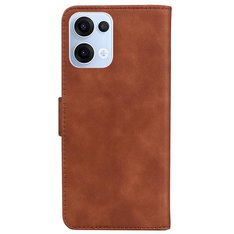For OPPO Reno13 Global Skin Feel Pure Color Flip Leather Phone Case