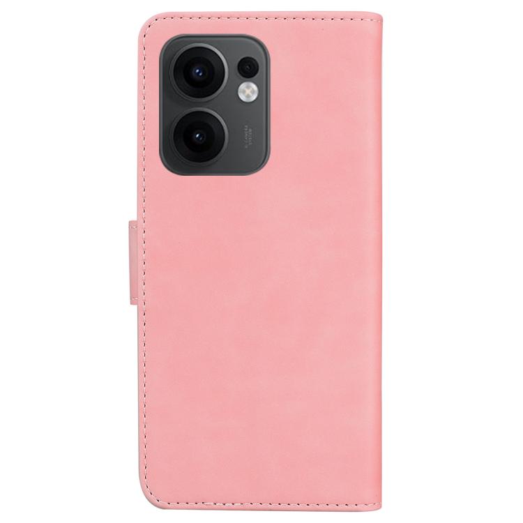 For OPPO Reno13 F 4G / 5G Skin Feel Pure Color Flip Leather Phone Case