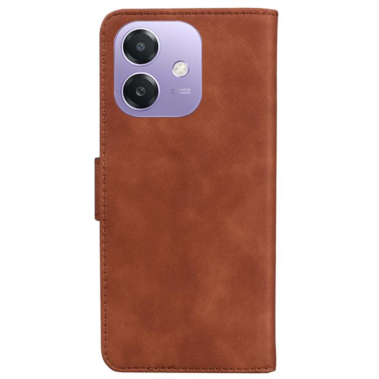 For OPPO A5x 5G / A3 4G / 5G / A3x 4G / 5G Skin Feel Pure Color Flip Leather Phone Case