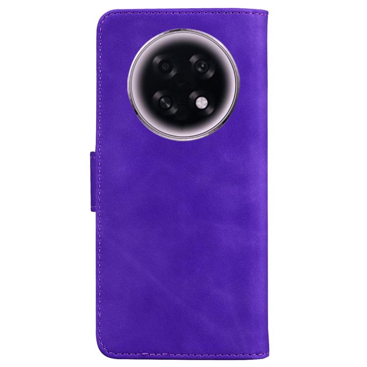For OPPO A6 GT 5G Skin Feel Pure Color Flip Leather Phone Case