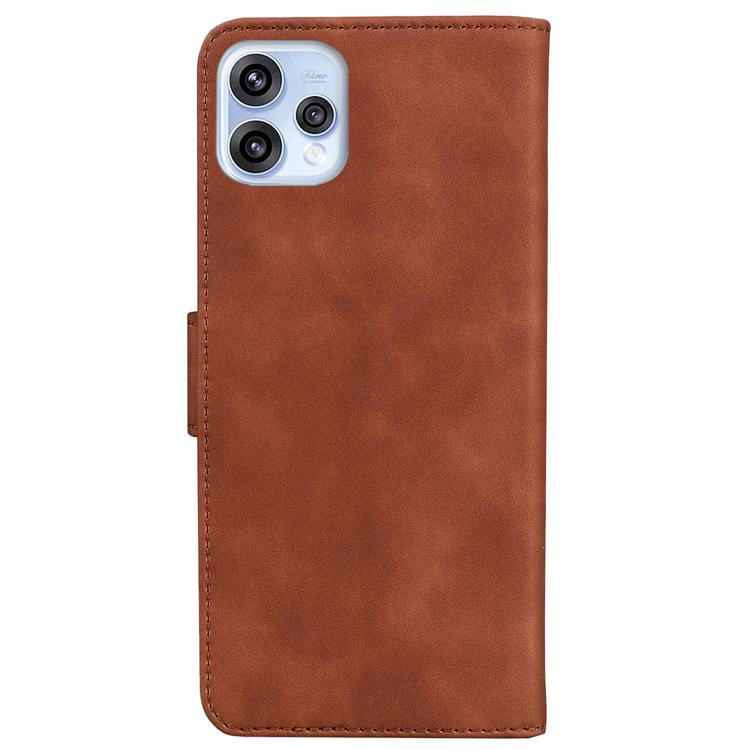 For OPPO Reno15 5G Global Skin Feel Pure Color Flip Leather Phone Case